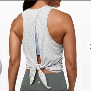 Lululemon All Tied Up Tank Top gray